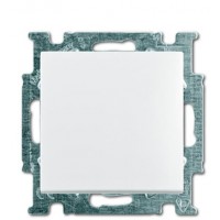 Однокнопковий вимикач ABB Basic 55 2CKA001012A2184 2006/1 UC-96-507 (білий шале)