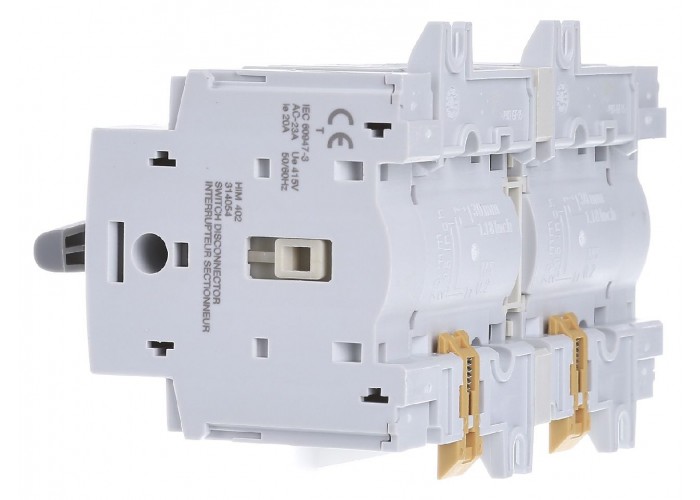 Перемикач Hager HIM402 I-0-II 20А 400/690В 4P 7м