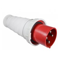 Переносна трифазна вилка Аско-Укрем A0080010008 ВП 63А/4 (3Р+РЕ)