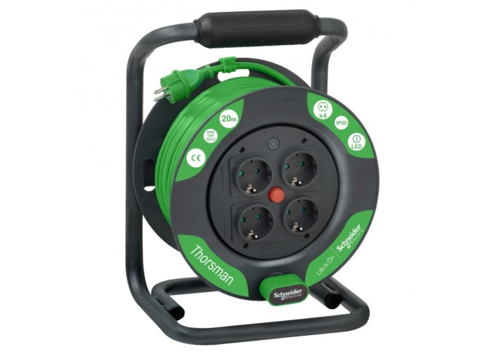 Подовжувач на котушці Schneider Electric IMT33140 Thorsman 20м 3х1, 5мм² IP20
