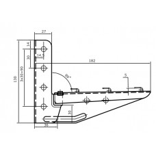 Полегшена консоль ML 150 мм DKC FC34106