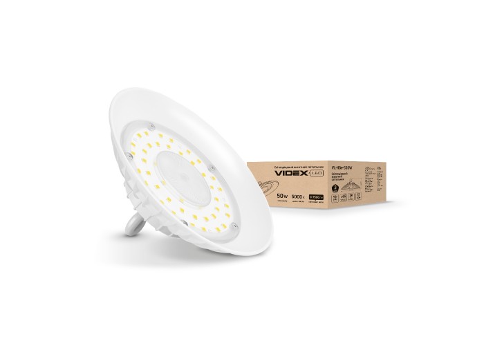LED светильник высотный Videx 50W 5000К IP65 VL-HBe-505W