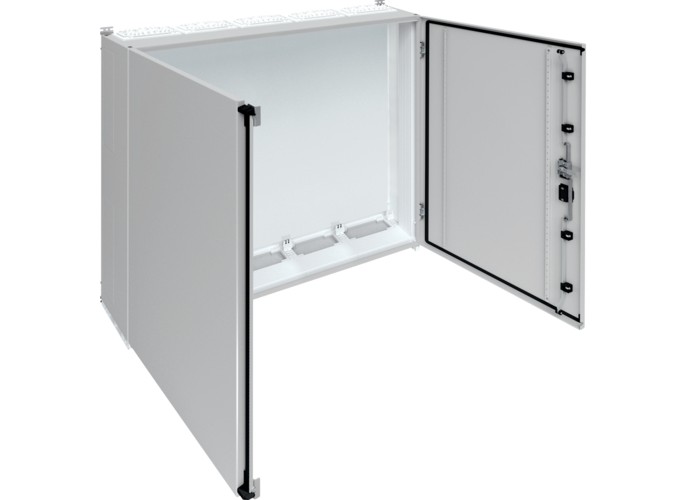 П'ятисекційна шафа Hager FR85S Univers IP55/II 1250x1300x275мм (сірий)