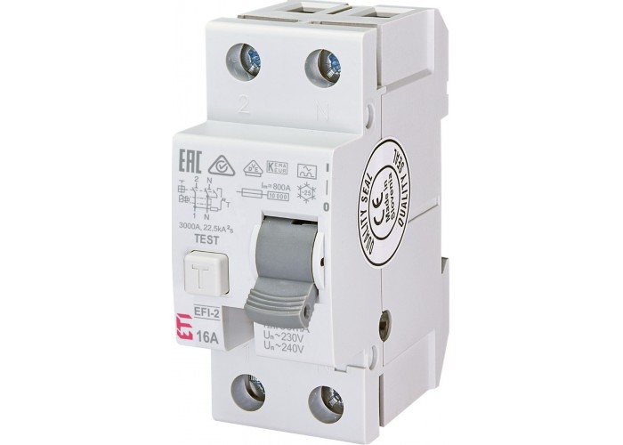 УЗО ETI 002062521 EFI-2 16/0.03 тип A (10kA)