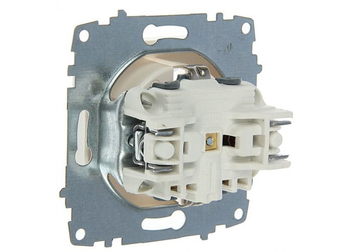 Розетка ABB Cosmo 619-010200-243 с заземлением и шторками (белая)