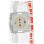 Розетка ABB Cosmo 619-010200-243 с заземлением и шторками (белая)