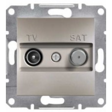 Розетка TV-SAT прохідна без рамки бронза Asfora, EPH3400269