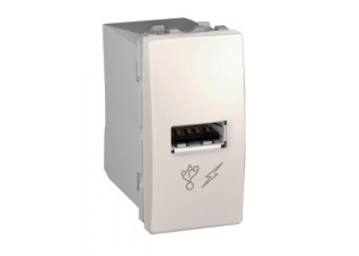 Розетка USB, Unica Basic, слоновая кость Schneider Electric
