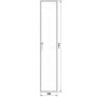 Секційна шафа Hager FG21XD Univers IP54/I 1900x350x600мм непрозорі двері (сіра)