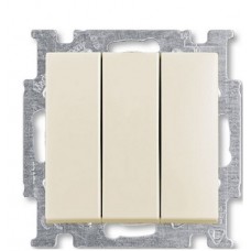 Трикнопковий вимикач ABB Basic 55 2CKA001012A2183 106/3/1 UC-96-507 (білий шале)