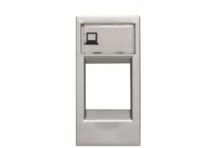 Центральна плата комунікаційної розетки ABB Zenit 2CLA211810N1301 N2118.1 PL 1М (срібло)