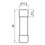 Предохранитель ETI 002625035 CH 10x38 gR-PV 25A 900V (30kA)
