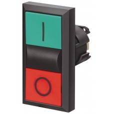 Зелена/Червона подвійна кнопка пружинна Schrack MST29020