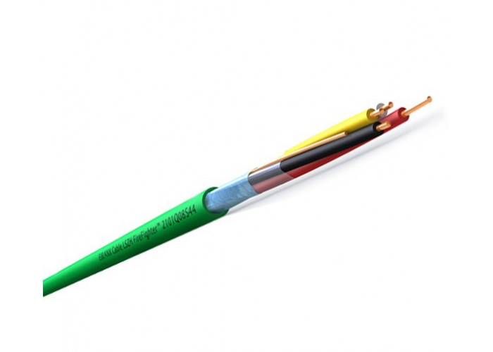 Зеленый KNX-кабель Hager TG060 2х2х0,8 Halogen Free рулон 10м