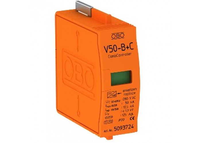 Змінна вставка OBO Bettermann (5093724) Тип I+II V50-B+C 0-280