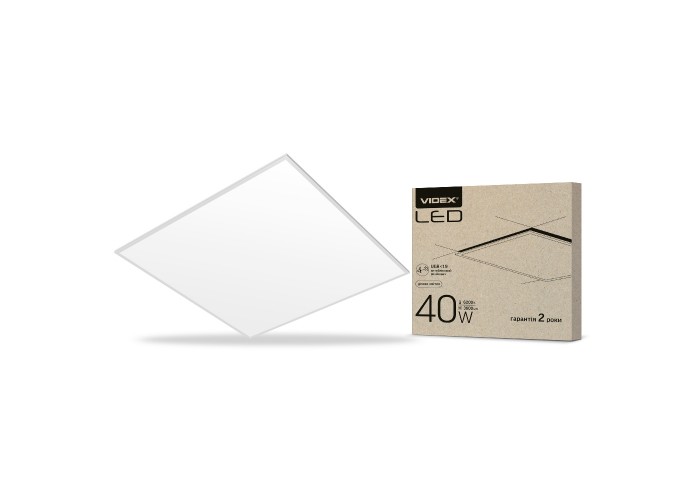 Антибликова LED панель Videx (UGR<19) 40Вт 6200K (VL-PU406W)