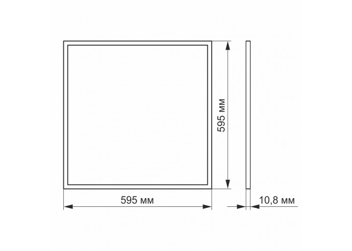 Антибликова LED панель Videx (UGR<19) 40Вт 6200K (VL-PU406W)