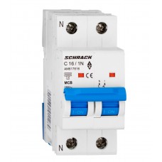 Автоматичний вимикач Schrack AM617616 6кА 16А 1P+N C