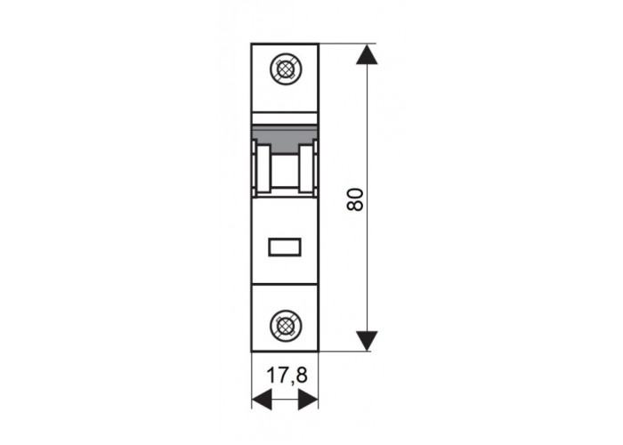 Автоматичний вимикач Schrack BM618104 6кА 4А 1P х-ка B