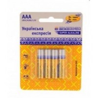 Батарейка лужна Аско-Укрем AАА.LR03.BL4 (блістер 4шт)