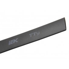 Чорна термозбіжна трубка IEK UDRS-D16-1-K02 ТТУ 16/8 (1м)