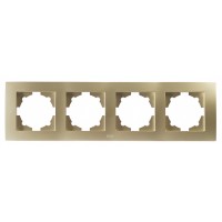 Чотиримісна рамка ABB Cosmo 612-011400-228 (титан)
