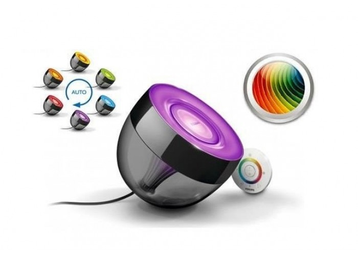 Декоративний багатофункціональний RGB світильник Philips 915004285701 LIC Iris LivingColors Remote control Black