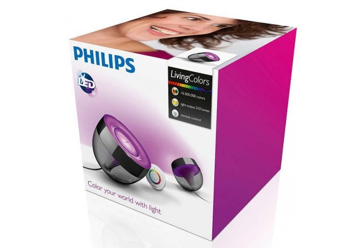 Декоративний багатофункціональний RGB світильник Philips 915004285701 LIC Iris LivingColors Remote control Black