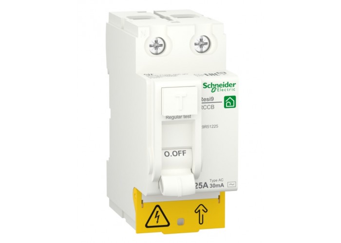 Диференціальне реле Schneider Electric R9R51225 RESI9 2P 25A 30мА АС