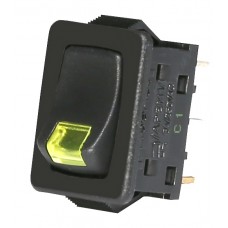 Жовтий вимикач індикатором тліючого розряду ETI 002470110 USS-09 10A