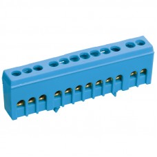 Ізольована шина N «нуль» IEK YNN10-69-8KD-K07 у корпусі на DIN-рейку ШНІ-6х9-8-К-С