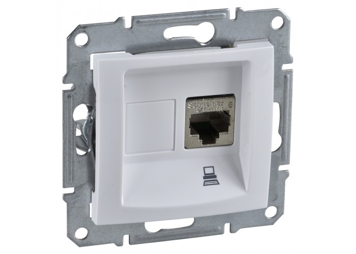 Компьютерная розетка Schneider Electric Sedna SDN4900121 (белая)