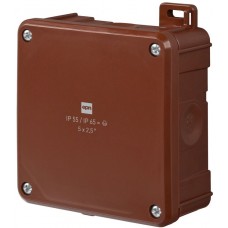 Коробка розподільна Elektro-Plast 2К (0290-06) 98х98х46 IP55/65 коричнева