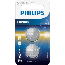 Літієва батарейка Philips CR2032P2/01B Lithium CR 2032 BLI 2