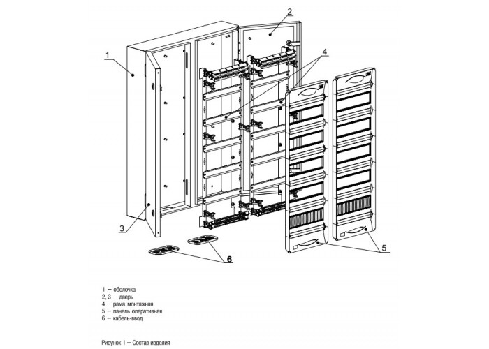 Металевий корпус IEK ЩРн-120 Titan 5 MKM11-N-120-54-ZU У2 IP54