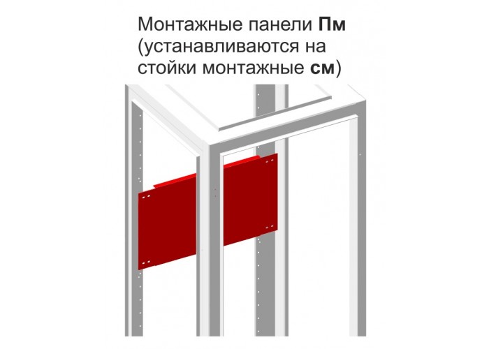 Наборная монтажная панель разборного щита Билмакс Б00030079 ПМ 300-4