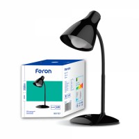 Настільний світильник Feron 6841 DE1727 7Вт 5000К 350Лм IP20 (чорний)