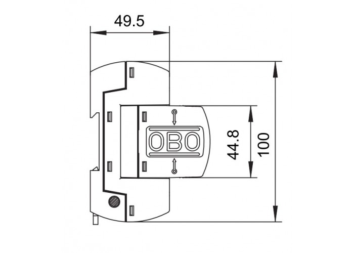 Обмежувач перенапруг OBO Bettermann (5096877) MCD 50-B 3