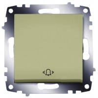 Одноклавішний вимикач для дзвінка ABB Cosmo 619-011400-207 (титан)