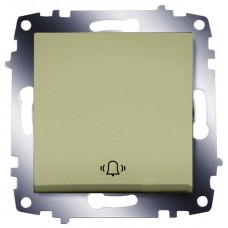 Одноклавішний вимикач для дзвінка ABB Cosmo 619-011400-207 (титан)