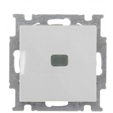Однокнопковий вимикач ABB Basic 55 2CKA001012A2185 2006/1 UCGL-96-507 (білий шале)