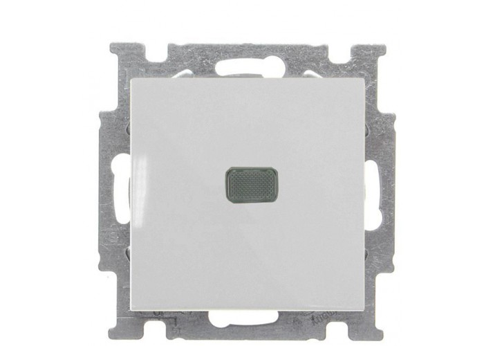 Однокнопковий вимикач ABB Basic 55 2CKA001012A2185 2006/1 UCGL-96-507 (білий шале)