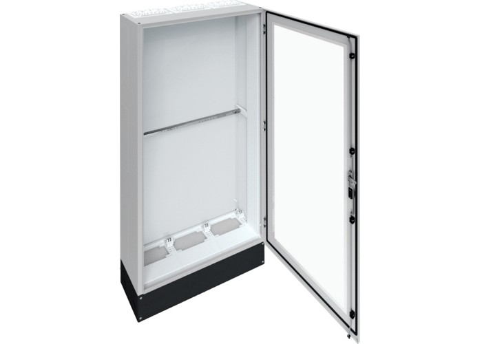 Підлоговий щит із прозорими дверима Hager FR23L2 Univers IP55/II 1850x800x275мм із цоколем h=200мм