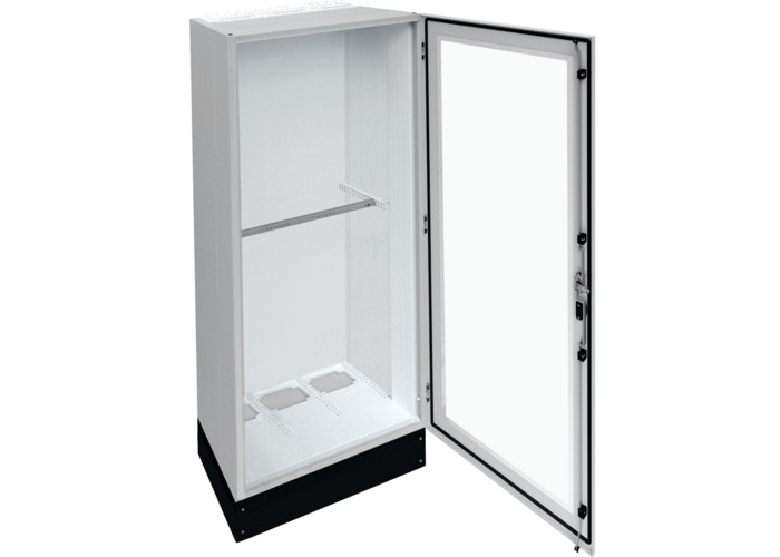 Підлоговий щит із прозорими дверима Hager FR23U2 Univers IP55/II 1850x800x400мм із цоколем h=200мм