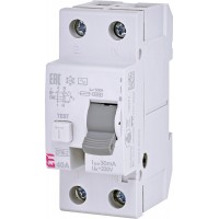 Пристрій захисного відключення ETI EFI6-2 40А/0,03А тип AC (6kA)