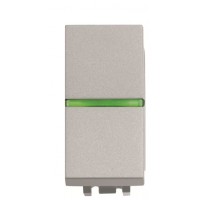 Прохідний вимикач ABB Zenit 2CLA210250N1301 N2102.5 PL 1М (срібло)