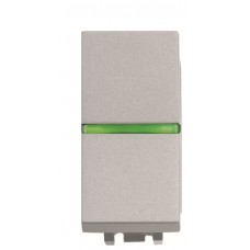 Прохідний вимикач ABB Zenit 2CLA210250N1301 N2102.5 PL 1М (срібло)