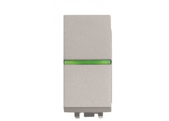 Прохідний вимикач ABB Zenit 2CLA210250N1301 N2102.5 PL 1М (срібло)