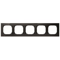 П'ятимісна рамка ABB Sky 2CLA857500A1501 8575 NS (чорний оксамит)