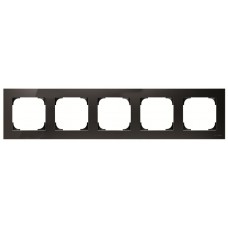 П'ятимісна рамка ABB Sky 2CLA857500A1501 8575 NS (чорний оксамит)